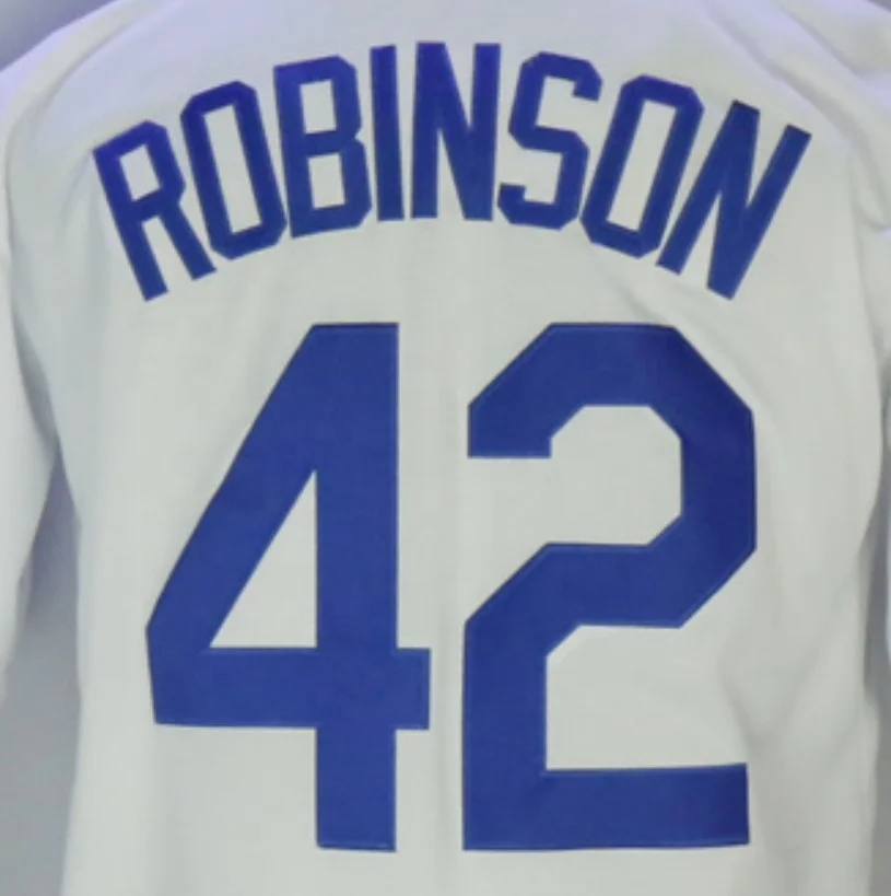 Jackie Robinson White Best Quality Stitched Jersey