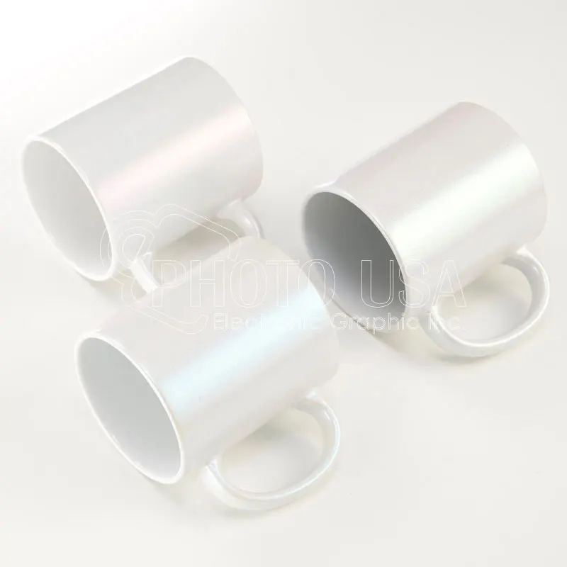 11 oz. Нажмите на изображение для просмотра в полный размер простая бланковые Цветные Пользовательские радужные блестящие керамическая кружка