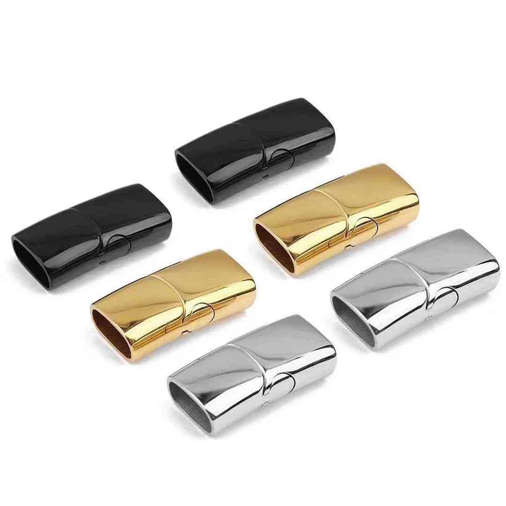 Fashion magnetic jewelry bracelet magnetic gold clasp leather bracelet clasp stainless steel magnetic clasps for jewelry making