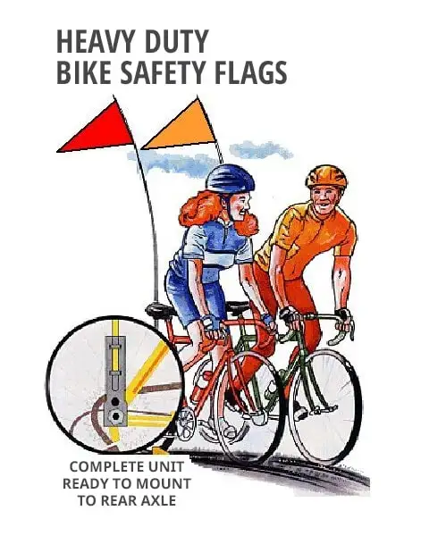 Cheap custom bicycle flags Bike advertising flag Polyester Custom Logo Bicycle Safety Flags