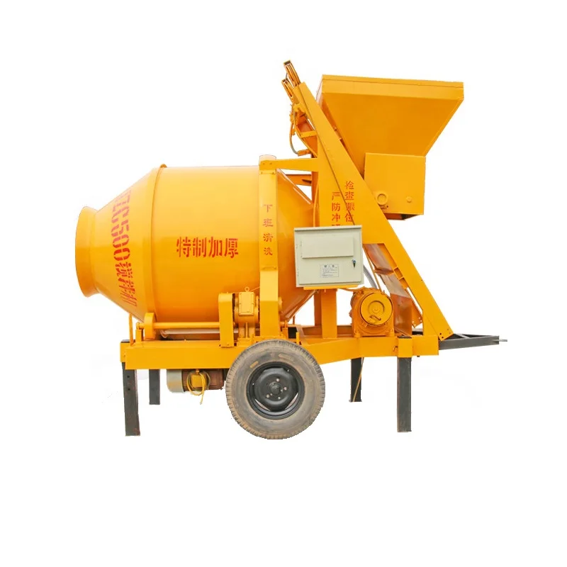 High quality JZC350/500 electric portable concrete mixer with low price in China