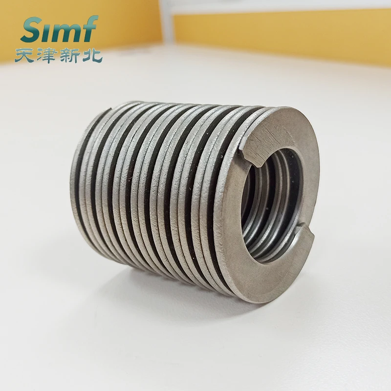 helical disc springs Extreme high force spring replace the common multi-layer disc spring assembly