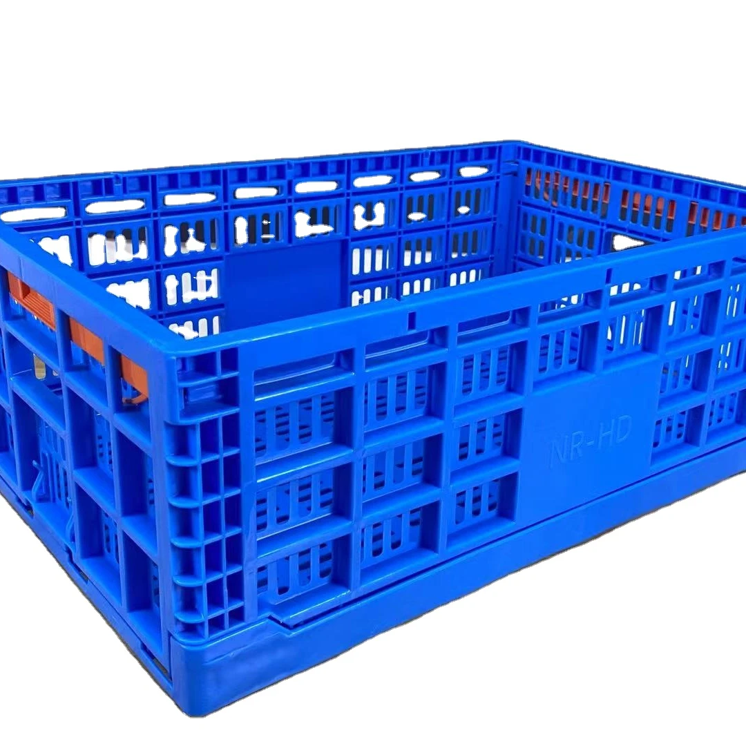 Manufacturer Collapsible Stackable Storage Plastic Nestable Crate Foldable Crate