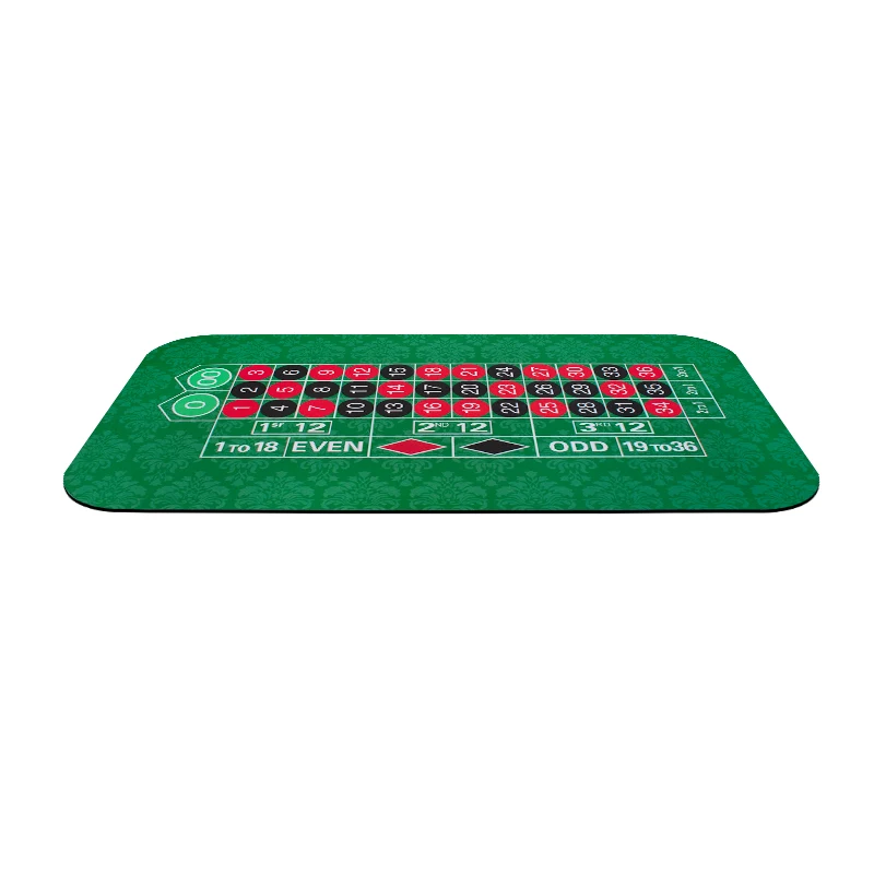 YH 215*110cm Wholesale Deluxe Waterproof American Style Rubber Roulette Table Mat