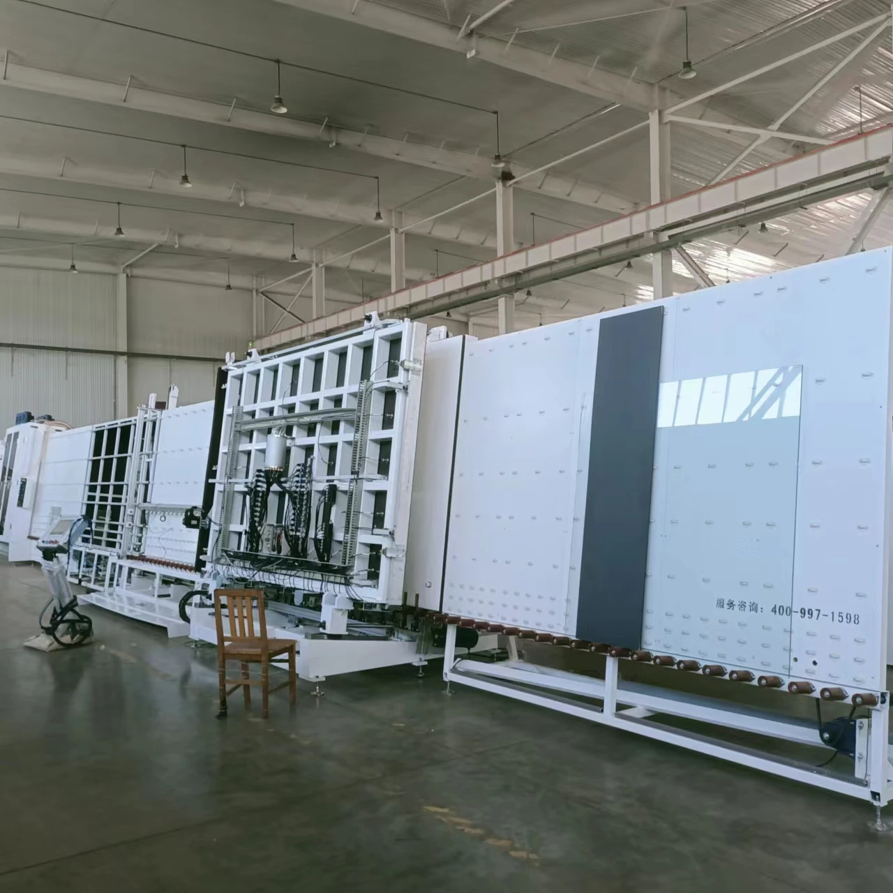 Window Glass Making Machine Full-automatic Vertical Insulating Glass Flat-pressing Production Line