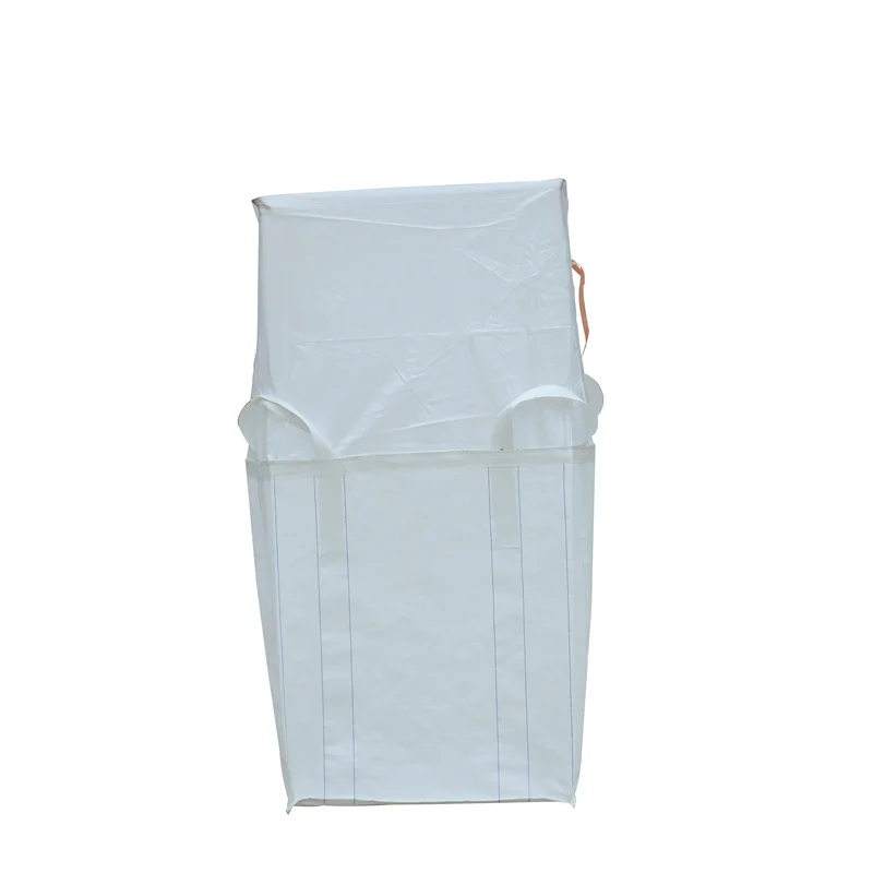 
1 ton bulk bags top skirt FIBC first builders pp jumbo big bag 500kg 1000kg 1200kg big building plastic bag for gravel 