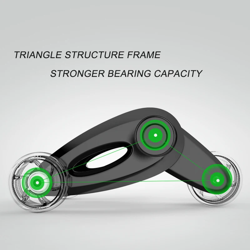 ZD New Design Collapsible Four Wheels Abdominal Exercise Set Equipment Abdominal Wheel Home Fitness Sports Equipment