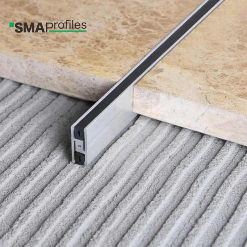 SMAProfiles wholesale Aluminum profile ceramic tile PVC rubber movement control joint