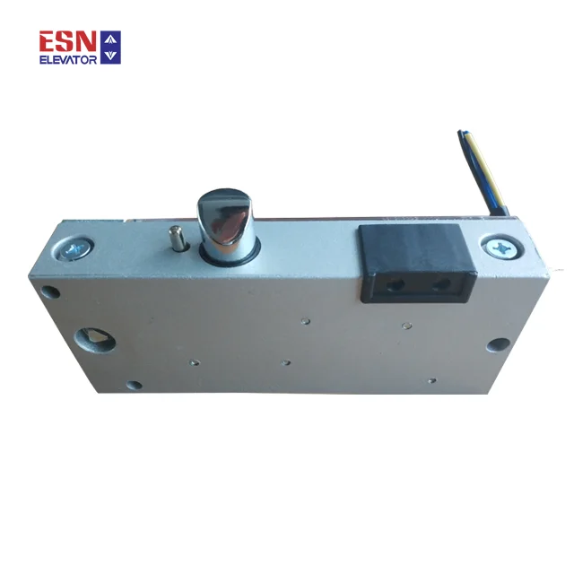 Elevator door lock swing door