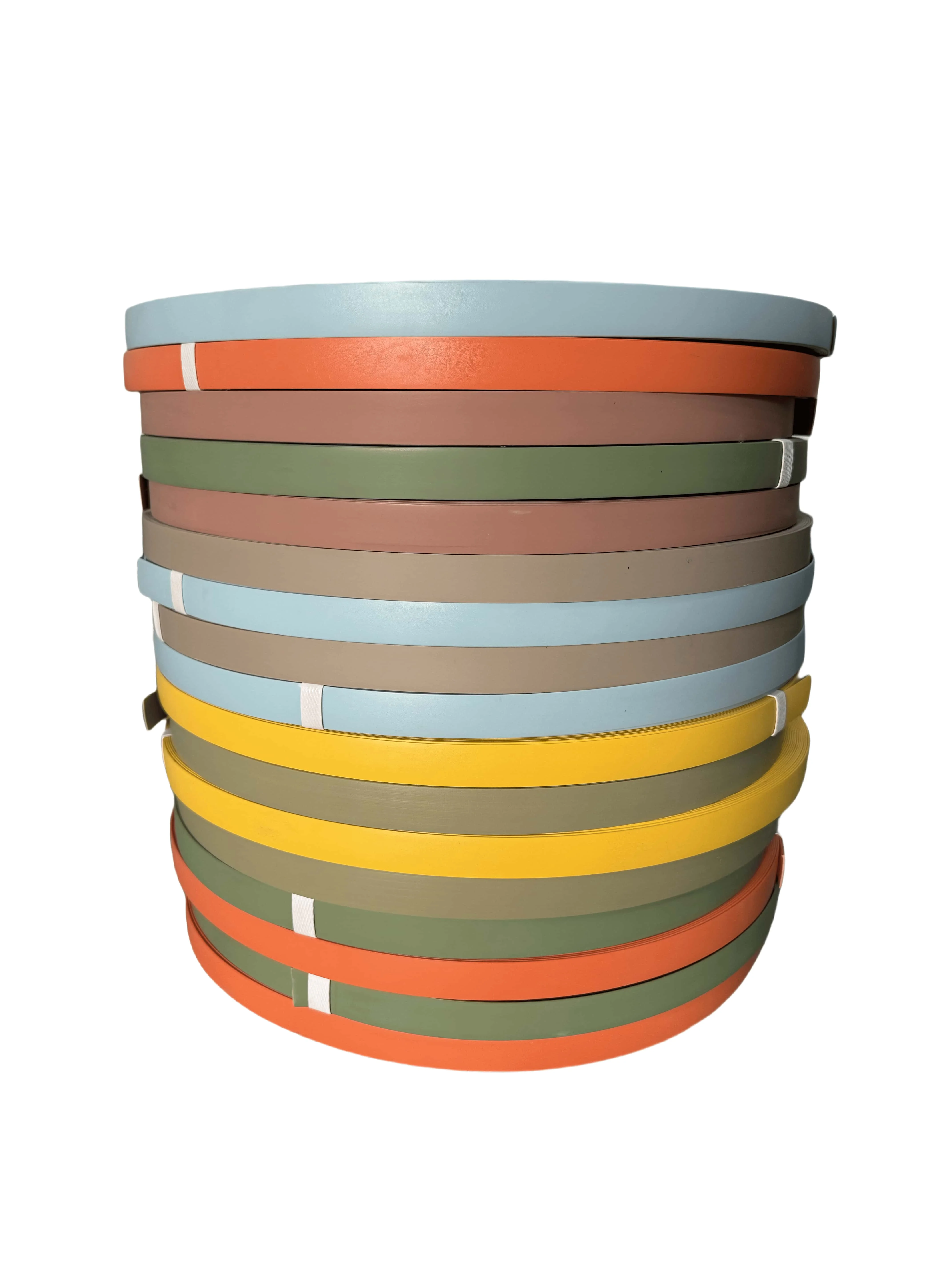 Customized High Glossy 0.2mm White Edge Banding Skin Feeling Flexible PVC Furniture Plastic Tape for Wood Melamine Metal