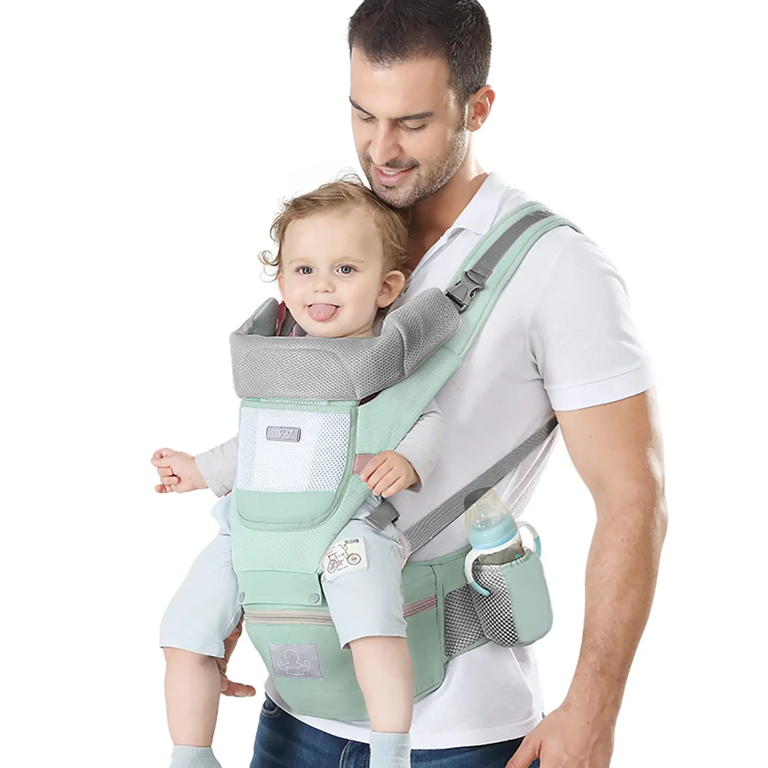 Low MOQ Multifunction Foldable Baby Hip Seat Carrier Walkers Infant Waist Stool