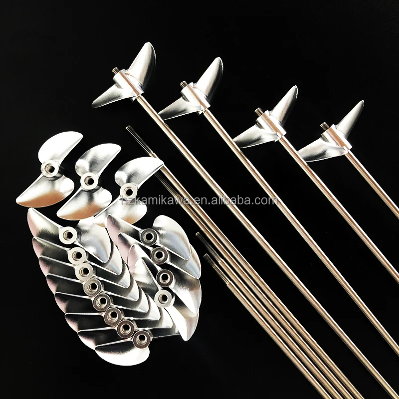 CNC Machining High-speed Ship Model Brushless Two-leaf Semi-immersed Metal Positive and