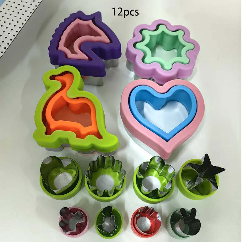 Kitchen Kids Food Accessories Cookie Cutter Cortadores De Sandwich Para ninos Set Sandwich Cutters