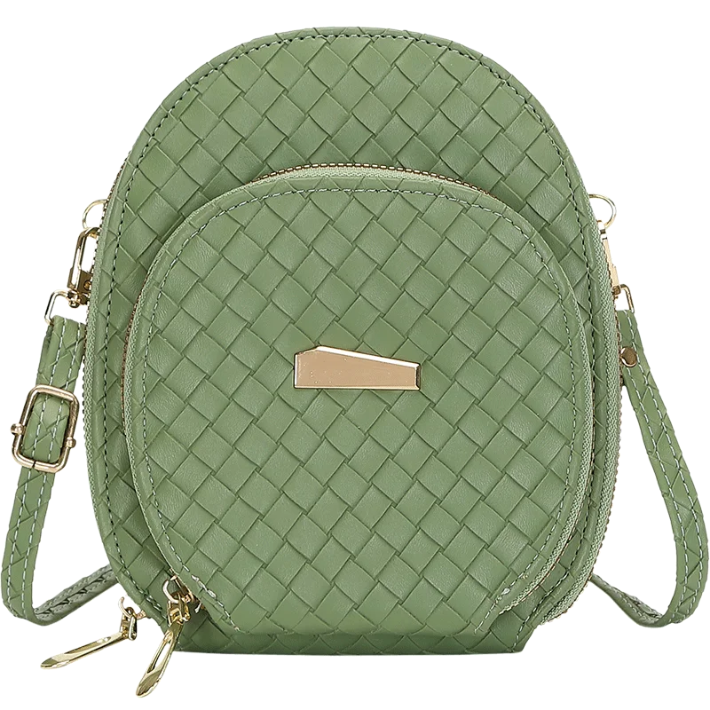 2022 new designer Products Multiple colors Vertical Durable Earphone Hole Mini Music Nylon Crossbody Bag Sling Bag for Girls