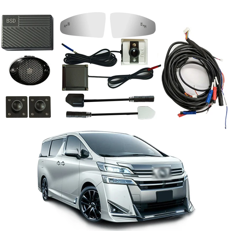 BSD detection blind spot detection system 24GHz microwave radar system  lane change assistant system For Toyota