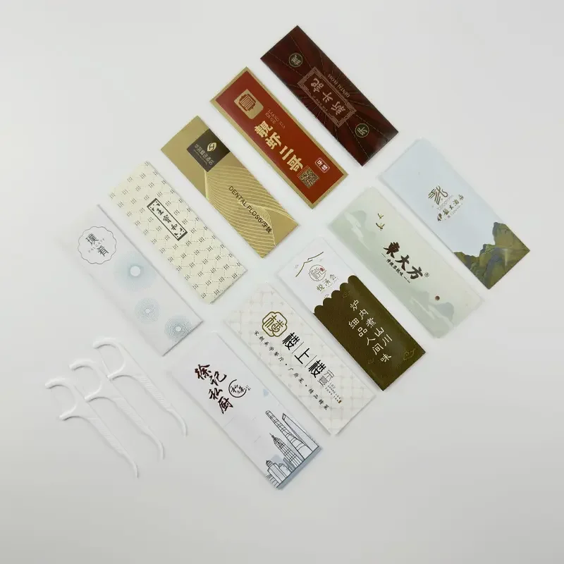 Disposable dental floss pick Individually packaged dental floss sticks custom eco friendly dental floss thread biodegradable