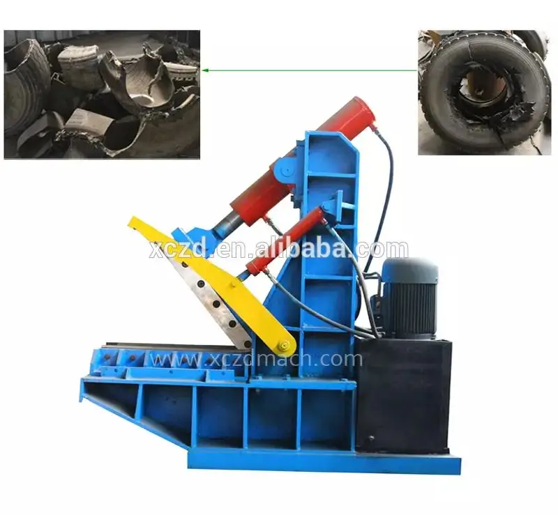 
China used rubber tires recycling machines tyre shredder / waste tire shredding plant 