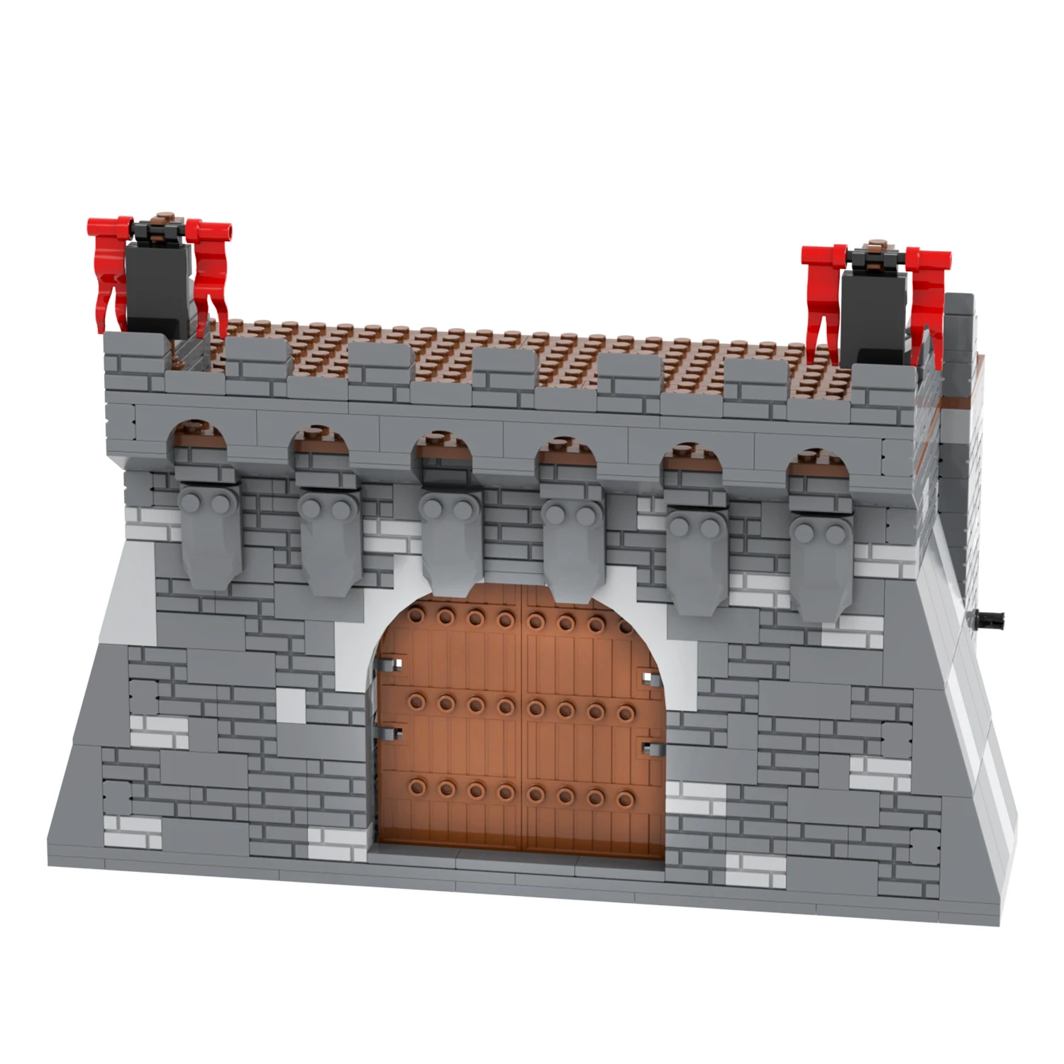MOC5044 военные фигурки древняя городская стена строительные блоки leguoguo WM детские игрушки