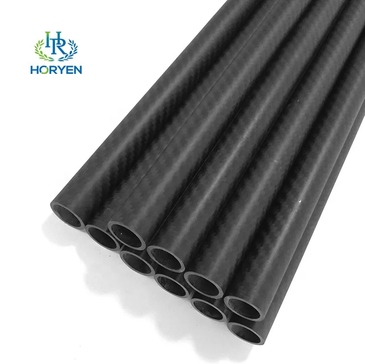 High strength 12*10*1000mm carbon fiber tubing carbon fibre pipe
