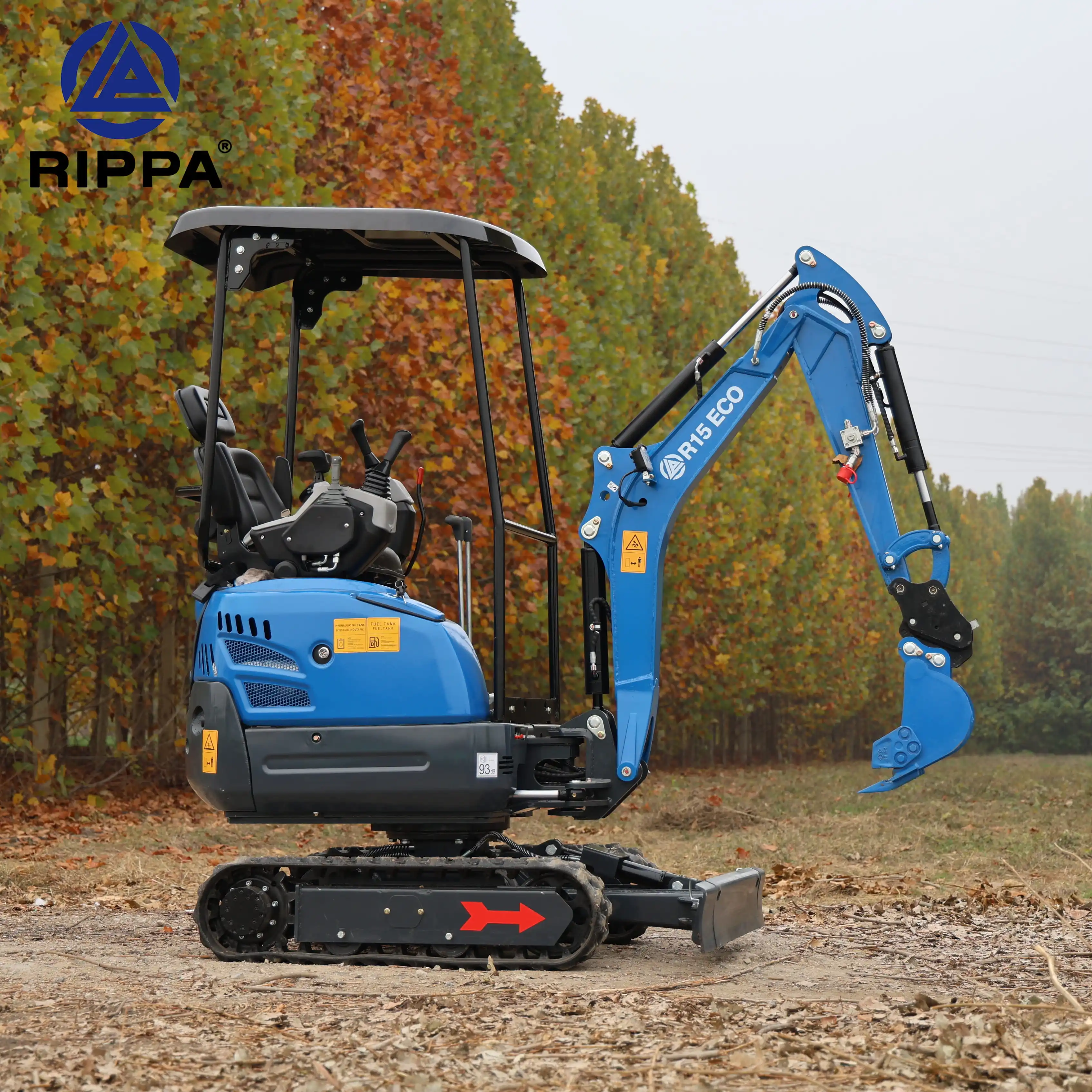 Rippa Home EPA экскаватор дизельный двигатель Kubota микроэкскаватор 1 тонна 5 мини-экскаватор для продажи