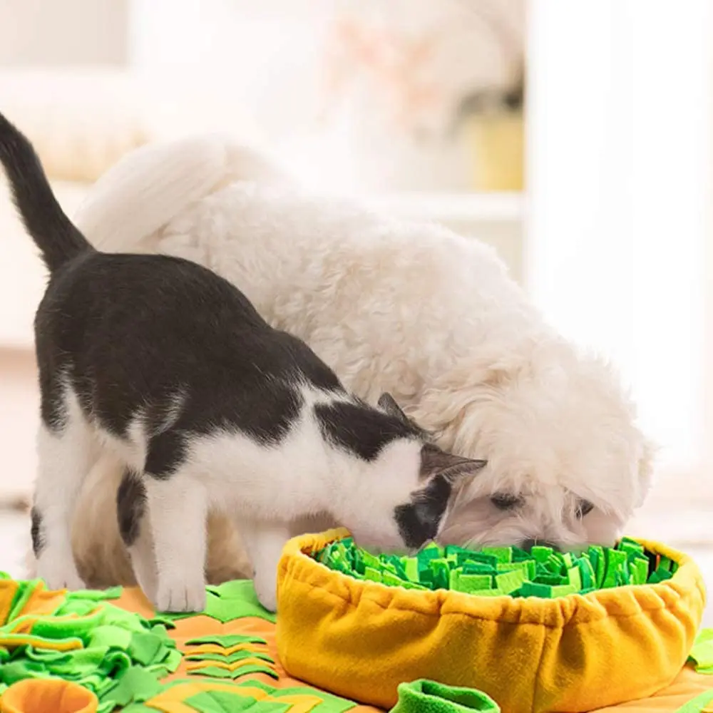 Portable Snuffle Mat For Dogs Interactive Feeding Pet Puzzle Training Mat Washable Pet Feeding Snuffle Mats