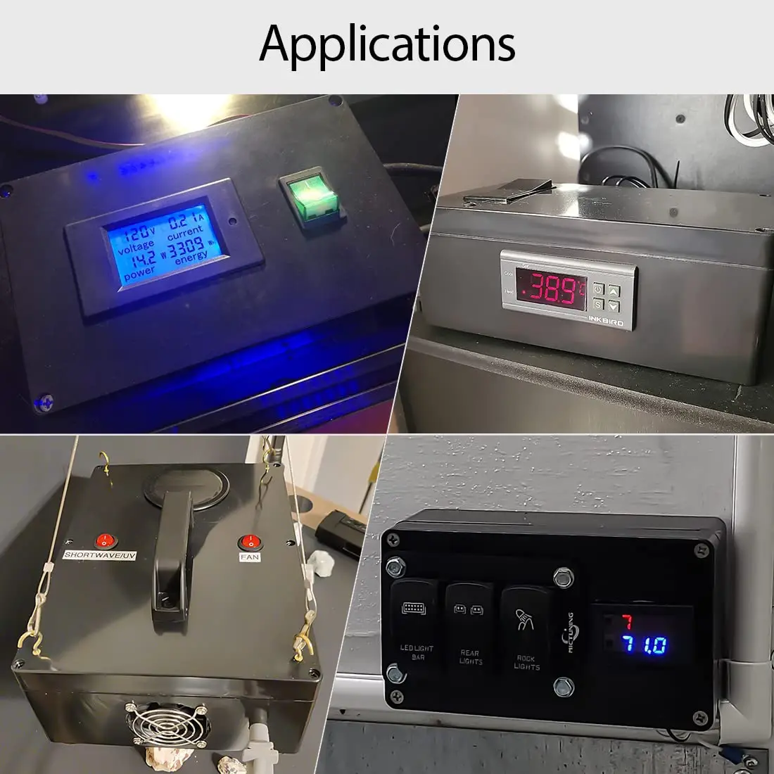 ABS Plastic Junction Box IP65 Waterproof Electrical Boxes Universal Enclosure for Electronic Black