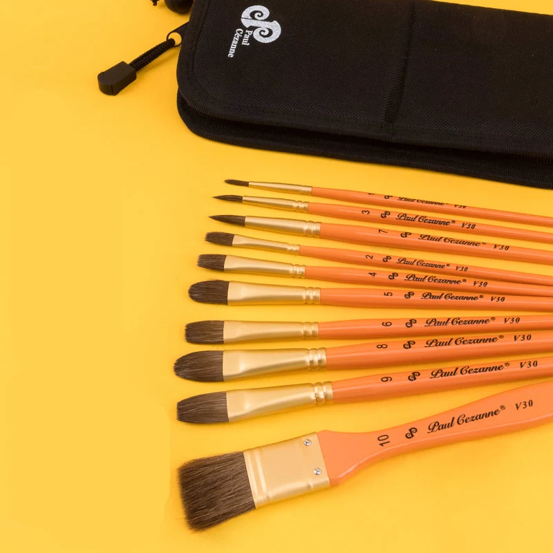 Пейпал 10 шт. гуашь кисть дети студент акварель профессиональные кисти акриловые краски кисти для рисования