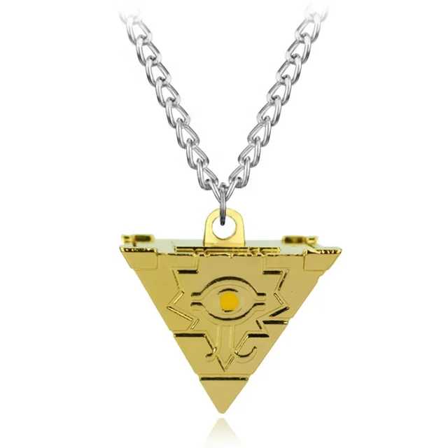 
Anime Yu-Gi-Oh Game Yugioh 3D Millenium Puzzle Pendant Pyramid Egyptian Eye Of Horus Necklace 