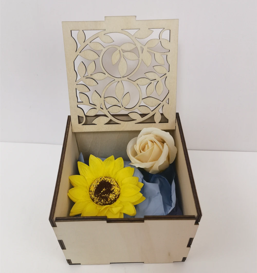 Custom Handmade Wooden Gift Boxes Nature Wood Small Gift Box