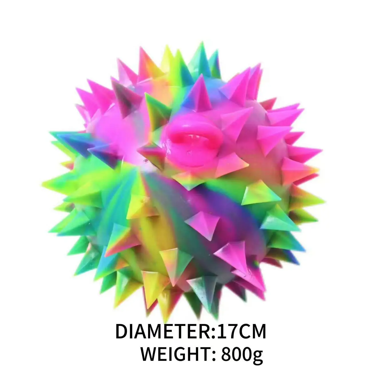 Новое поступление горячая Распродажа 17 см Радужный колючий шарик игрушки для детей гелевый снятия стресса с йо-йо