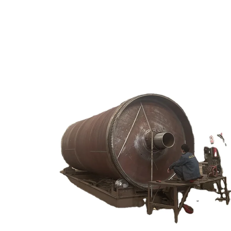 New Installed in Dubai Semi-continuous waste tyre plastic pyrolysis plant