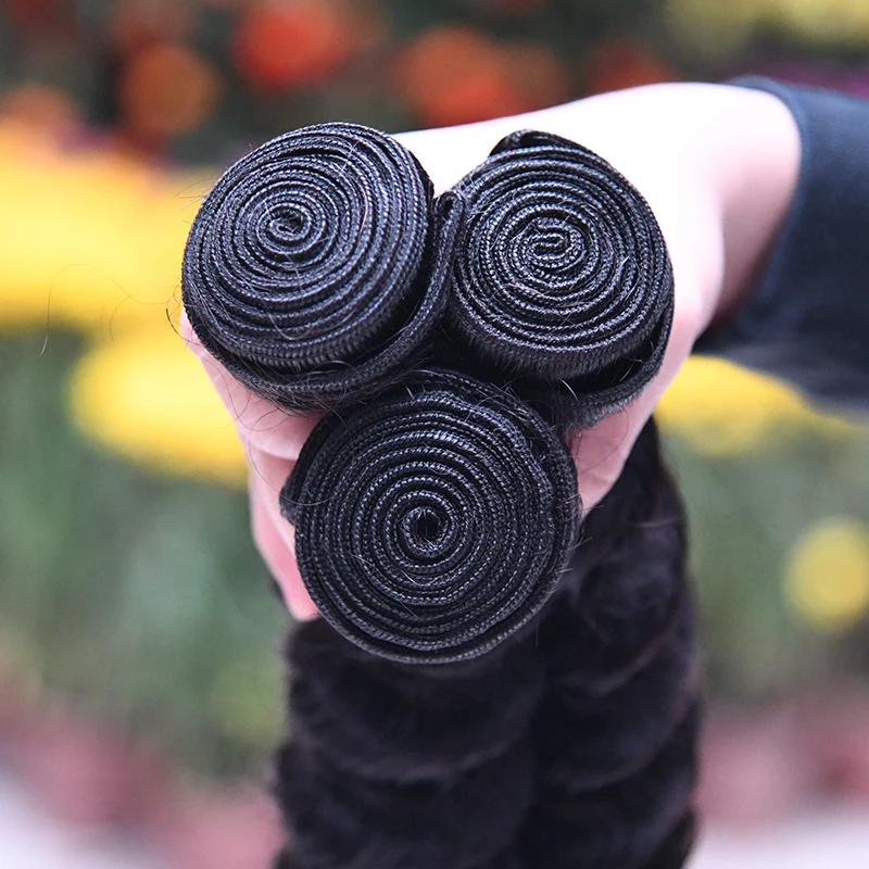 
Neitsi Deep Wave Brazilian Hair Bundles,Brazilian Human Hair Weave Bundle,Raw Virgin Brazilian Cuticle Aligned Hair 