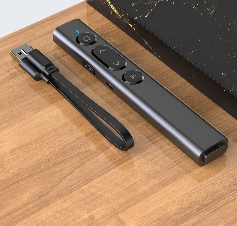 Указка для обучения речи и конференций, поворотная лазерная ручка для PPT страниц