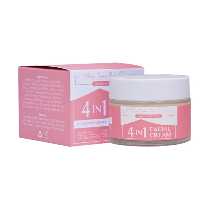 Han Linger Private Label 4 in 1 Beauty Facial Skin Care Whitening Anti Ageing Vitamin C Retinol Niacinamide Collagen Cream