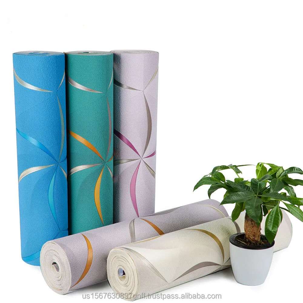 Hot Sale Modern 3D Suede Velvet  Wallpaper Custom Wholesale Papier Peint  Wallpaper Home Decoration Wallpaper For Wall