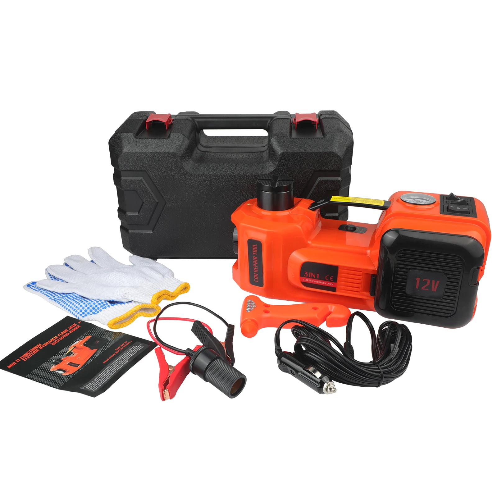 50% discount Portable DC 12V 180W 5T Electric hydraulic jack floor car jack lift