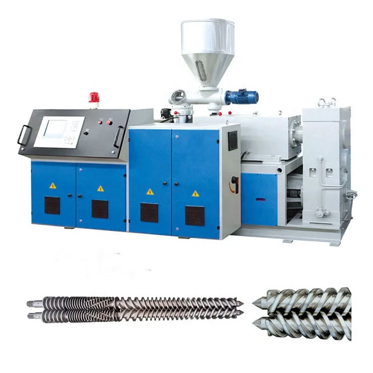 SJSZ PVC pipe Conical Twin Screw Extruder