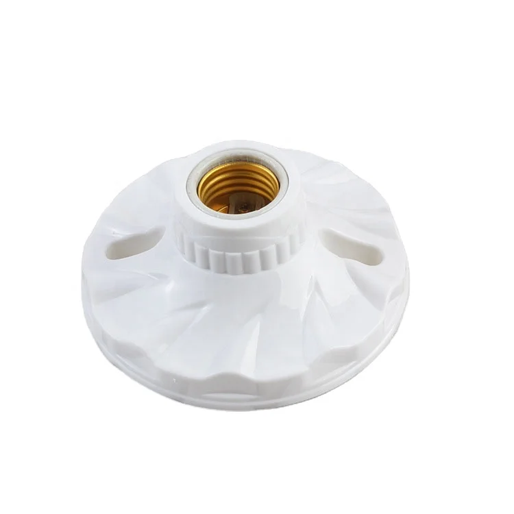 Круглая розетка для светильника в коридоре, винтовая розетка, огнестойкая основа для лампы, держатель для настенного светильника на балконе