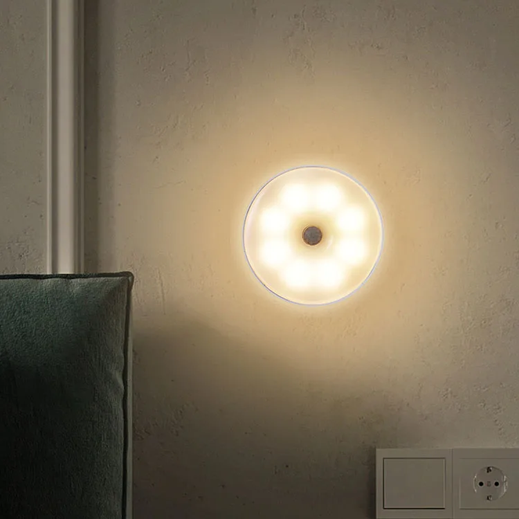 human body interaction activated pir motion sensor smart led kids bedroom wall night lights for home indoor modern electric lamp