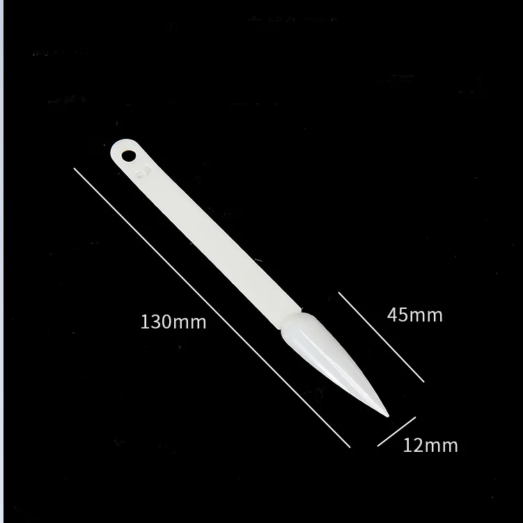 Yimart 50 Sharp Tips Fan Shape Nail Polish Gel ABS Plastic Color Chart Display with Metal Ring