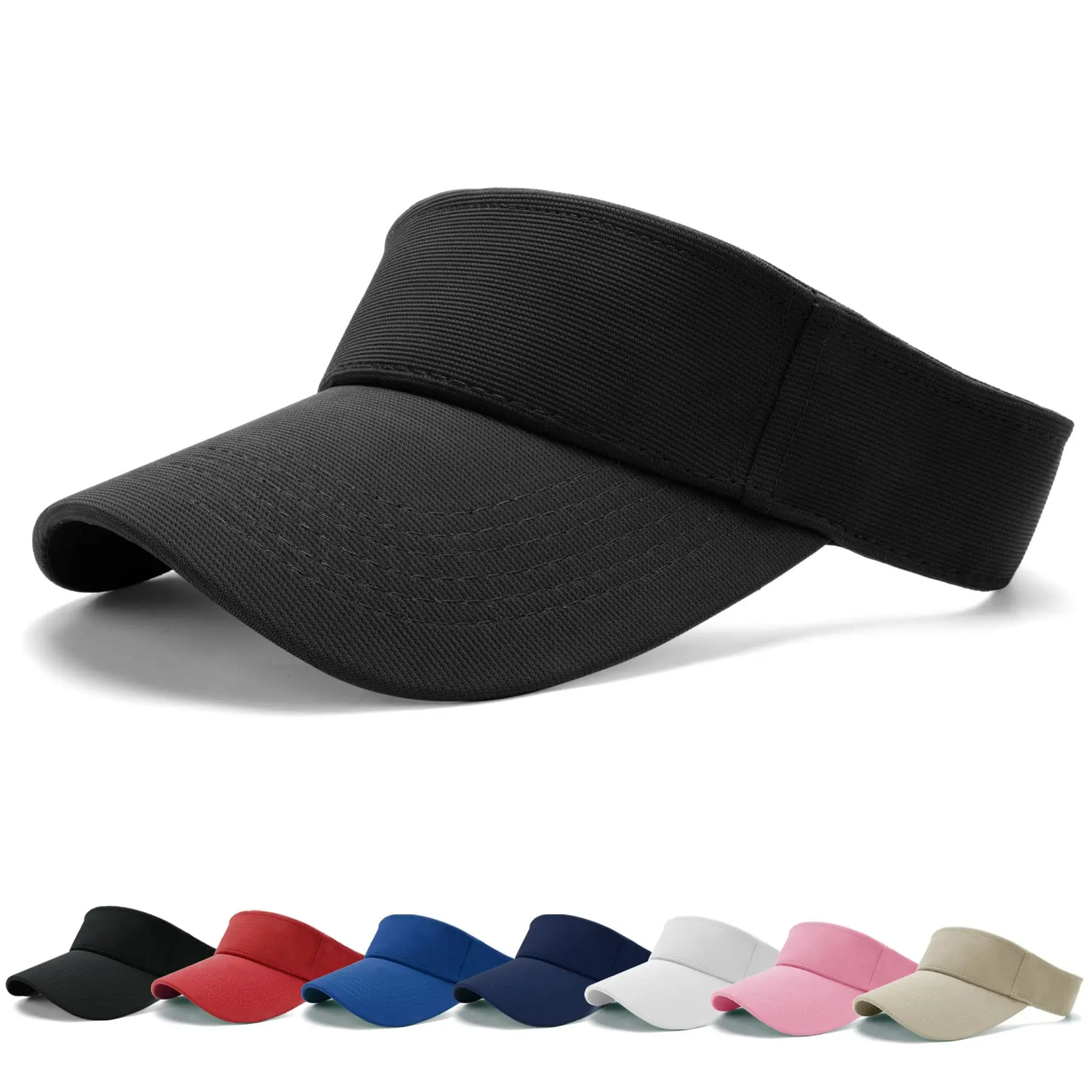 Unisex Sports Sun Visor Adjustable Cap for Tennis Golf Running Men Women Girls Boys Outdoor Visor Hat For School Summer Activity