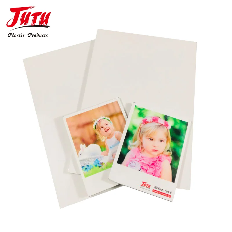JUTU RTS 8x15inch 3mm thickness pvc foam board sheet A4 size white expanded pvc sheet
