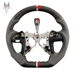 Private custom carbon fiber steering wheels/Trims for Fortuner/Innova/Hilux  with Trd color strip