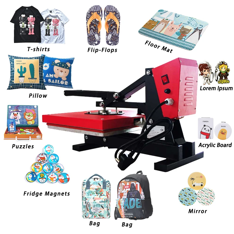 Cheapest 38x38 t shirt printing flat bead heat press machine a3 for t-shirt