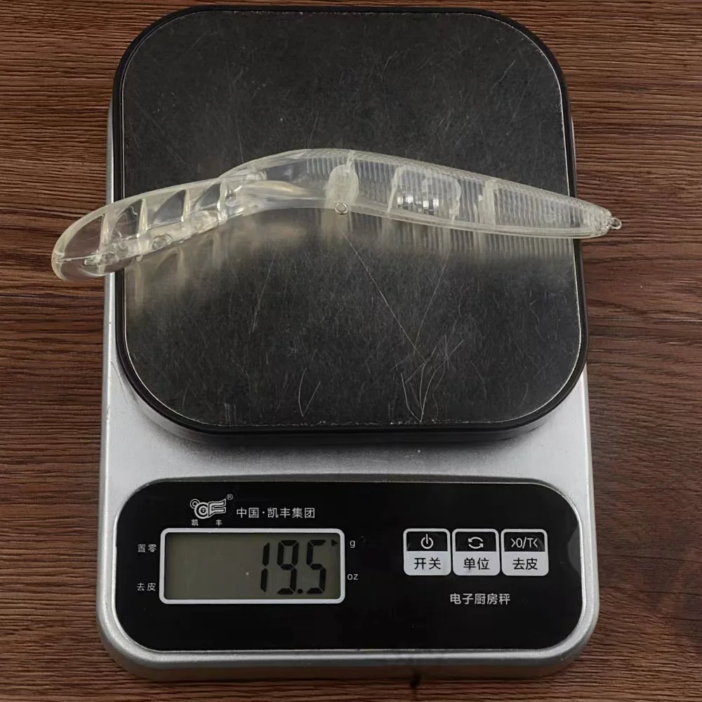 G15 Unpainted Lure Bait 19.5G/16.8CM Transparent Plastic bead Bait Artificial Long casting Lure Fishing Lure Accessories
