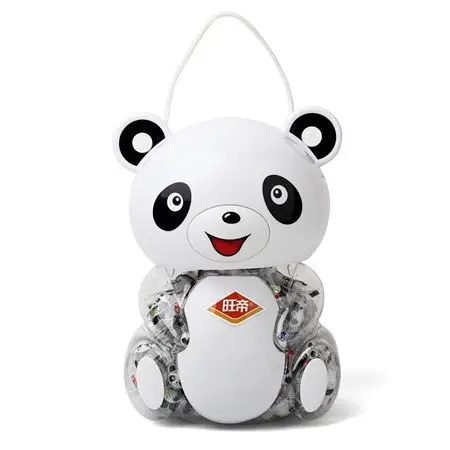 Sweet Filled Chocolate Barrel Snack Snack Wholesale Candy Chocolate Beans With Cute Animal Pattern Food Jar