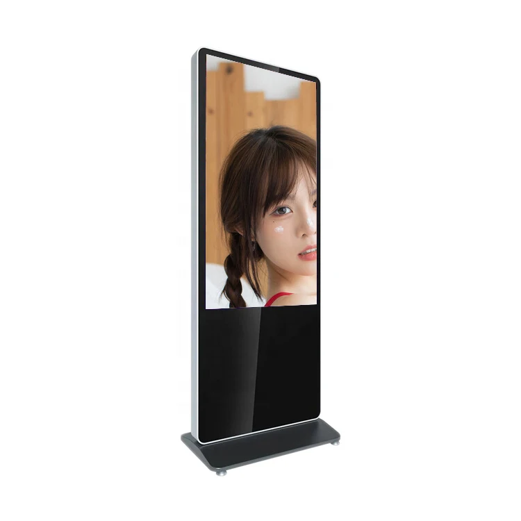 rotating mirror digital signage mirror photo booth with samsung 4k screen