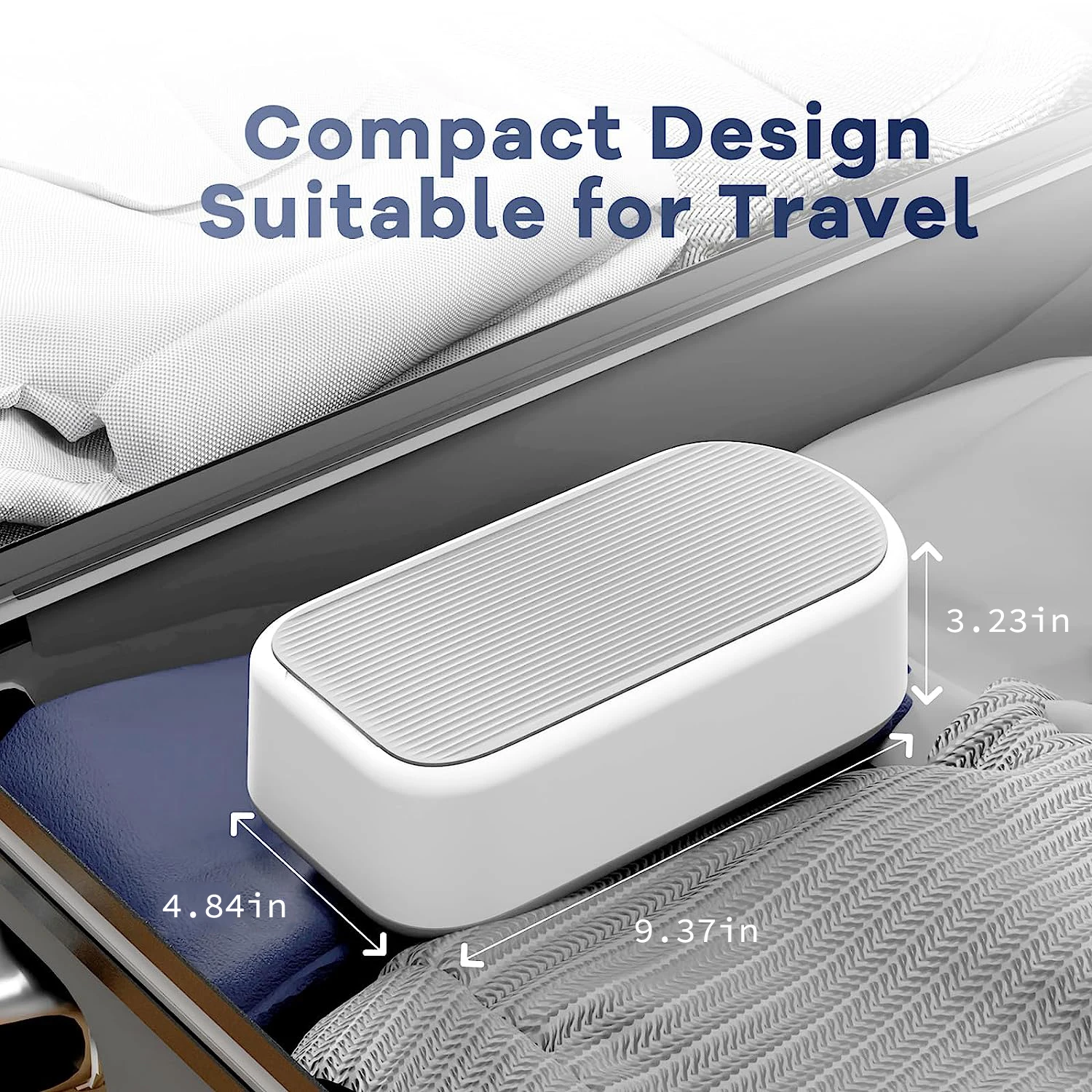 Mechanical water jet portable jewelry contact lenses glasses watches ultrasonic cleaner for home use