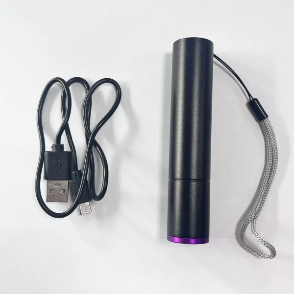 Mini Pocket UV Flashlight Black Filter Lens 365nm UV Rechargeable Torch Ultra Violet Light for Pet Urine Money Detector