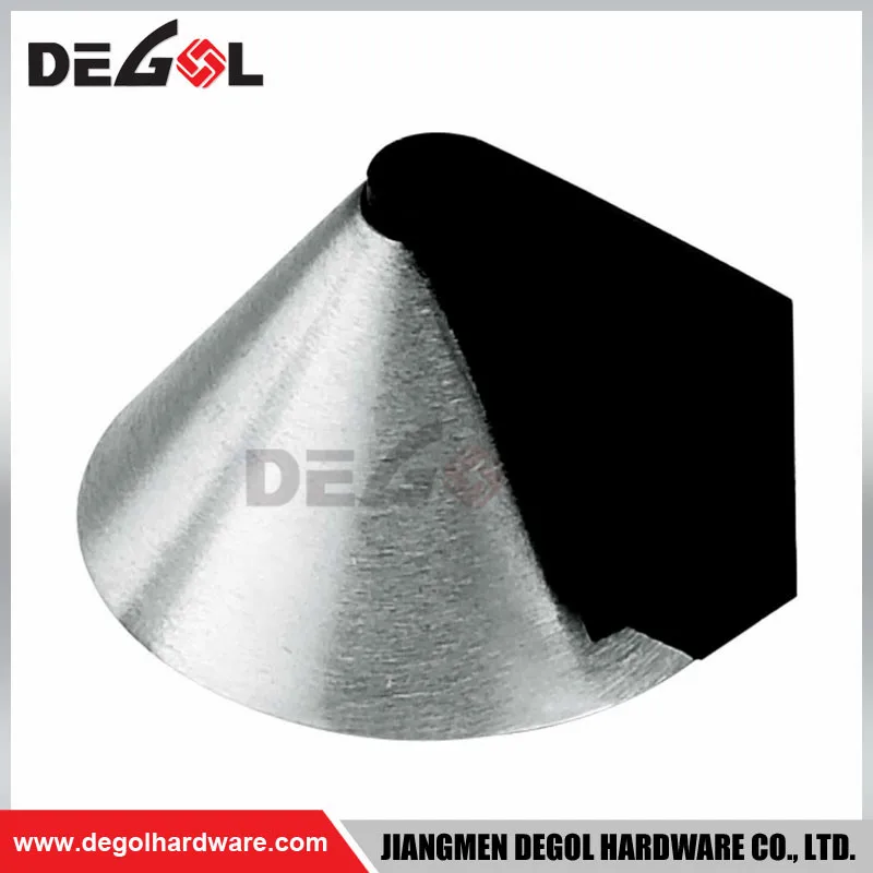 Manufacturing Ground Door Stop Adhesive Magnet Stopper Wall Protector Mounted Black Stainless Steel